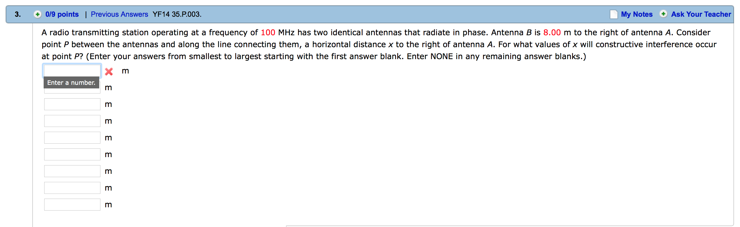Solved A radio transmitting station operating at a frequency
