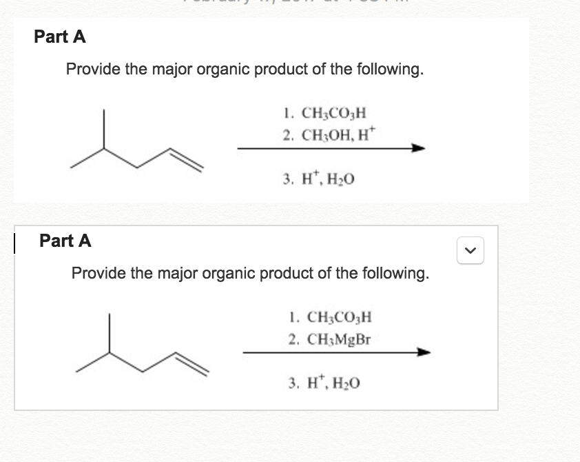 Solved Provide the major organic product of the following. | Chegg.com