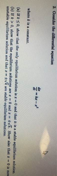 solved-consider-the-differential-equation-dx-dt-kx-x-3-chegg