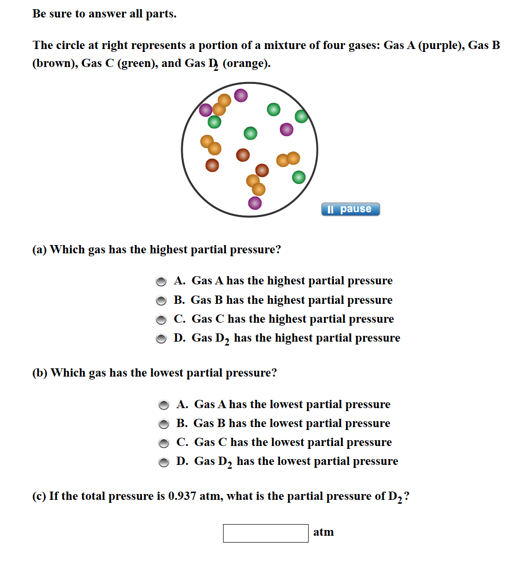 Solved Be sure to answer all parts. The circle at right | Chegg.com