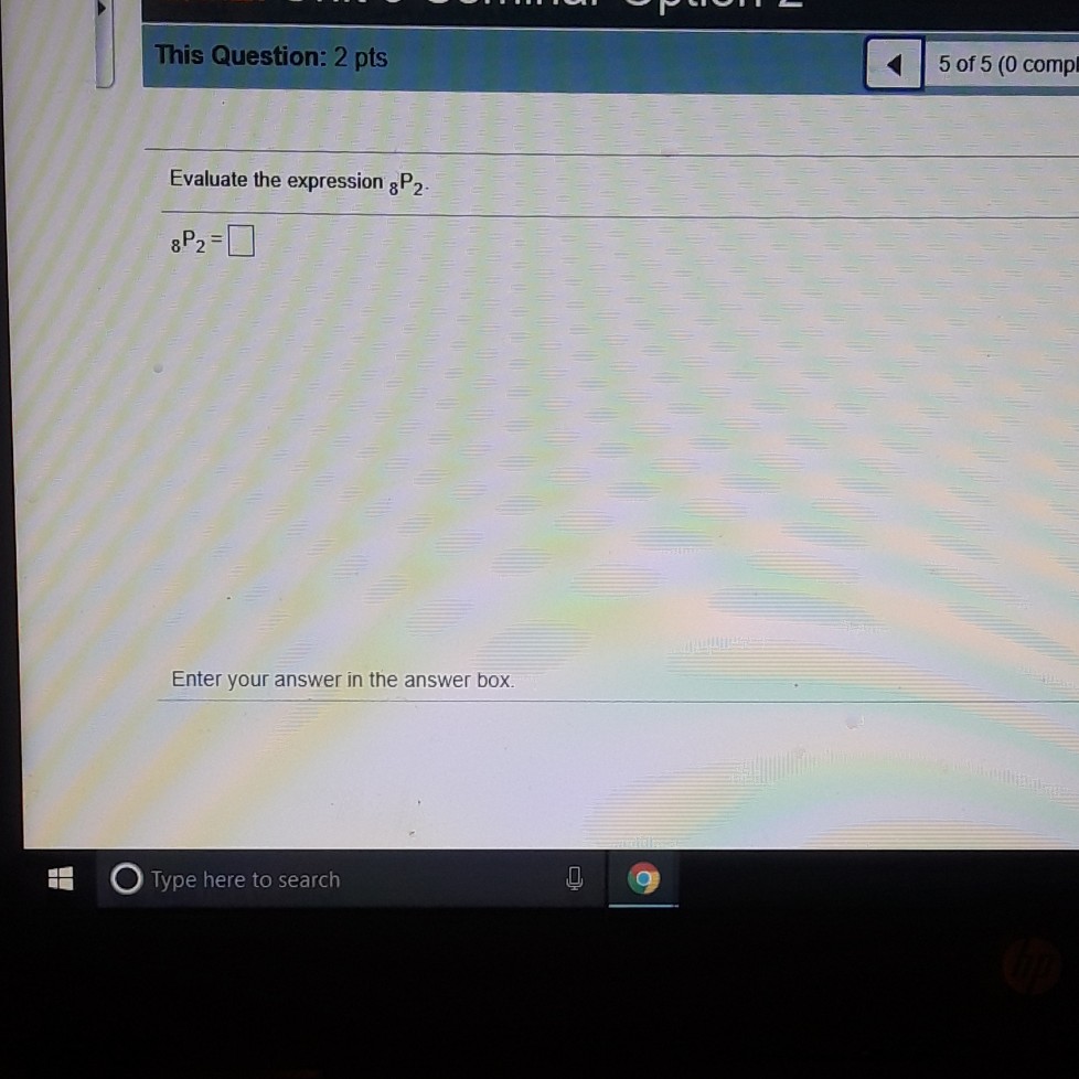 Solved This Question: 2 pts 5 of 5 (0 compl Evaluate the | Chegg.com