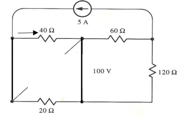 Solved Find the current i that passes through the 40Ω | Chegg.com