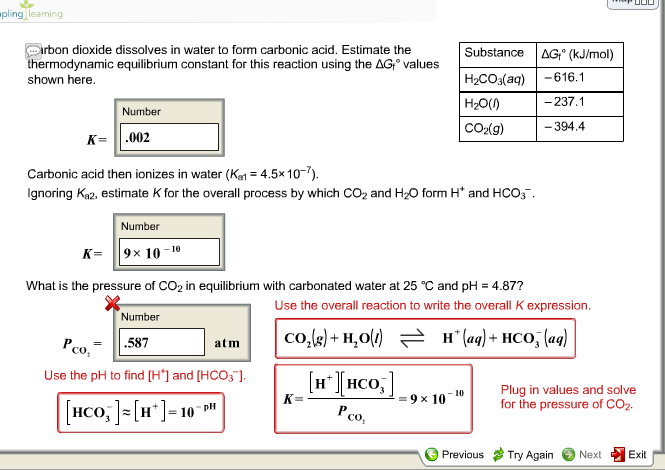 solved-carbon-dioxide-dissolves-in-water-to-form-carbonic-chegg