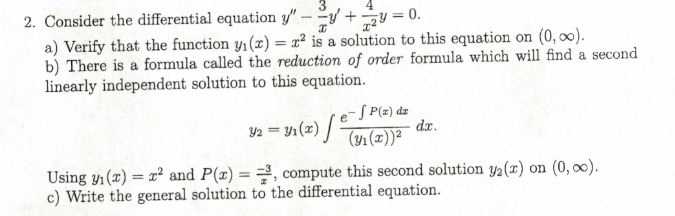 Solved 3 2 Consider The Differential Equation Y y Y Chegg