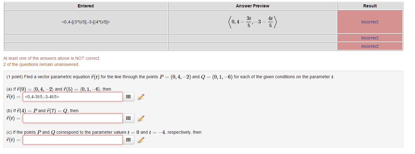 Solved Find a vector parametric equation r? (t)r?(t) for the | Chegg.com