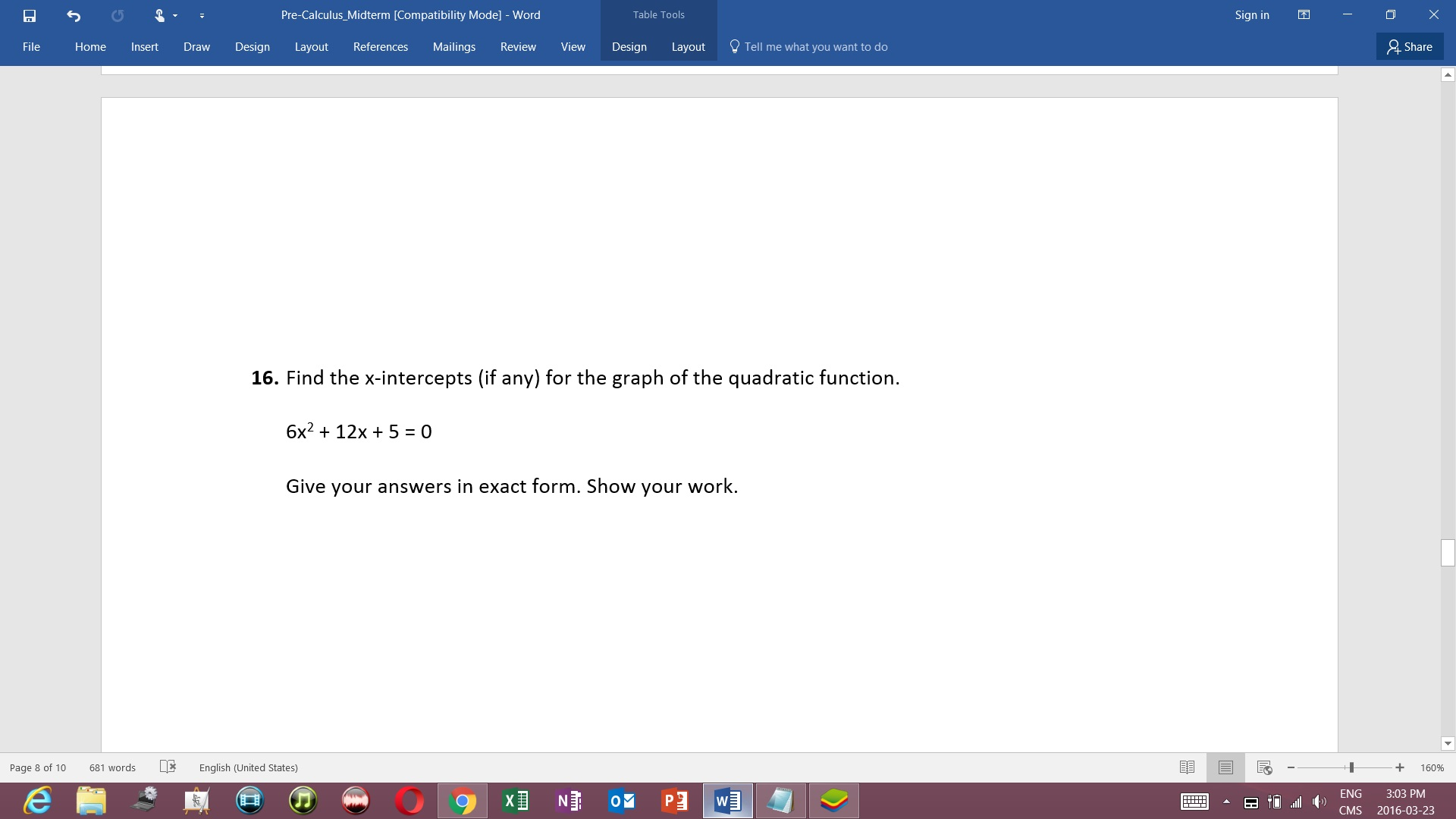 Solved Find The X intercepts if Any For The Graph Of The Chegg