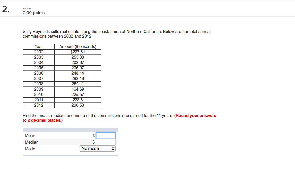 Solved Sally Reynolds sells real estate along the coastal