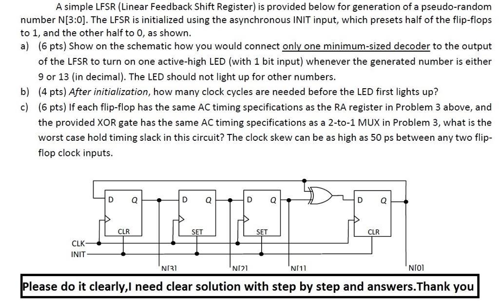 linear feedback shift register simulation c language