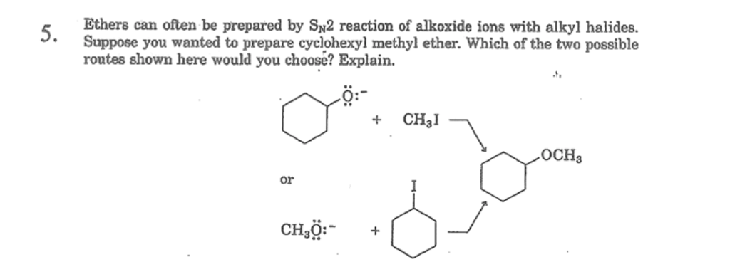 Solved Ethers Can Often Be Prepared By Sn2 Reaction Of