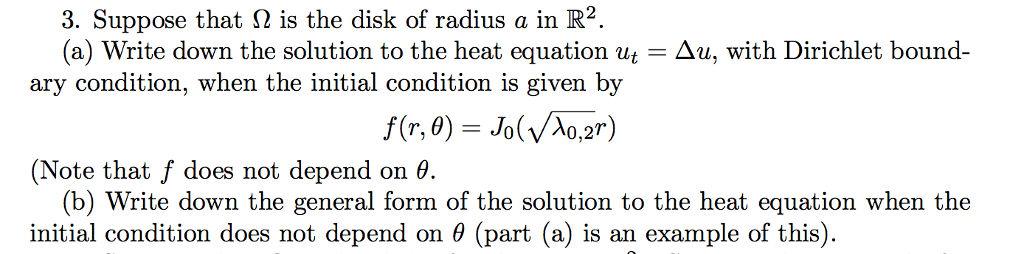 Solved Find the solution to the heat equation with given | Chegg.com