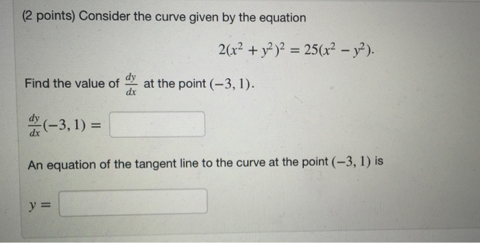 Solved Consider the curve given by the equation 2(x^2 + | Chegg.com