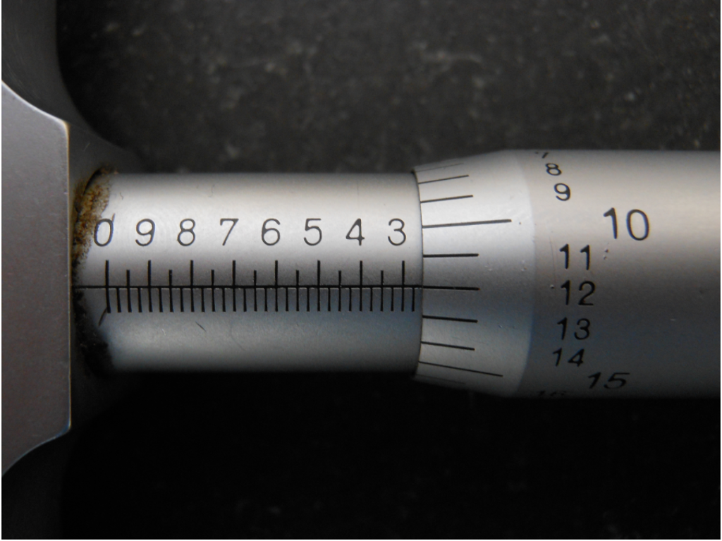 Reading A Depth Micrometer