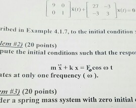 Solved question 2. compute the initial condition such that | Chegg.com
