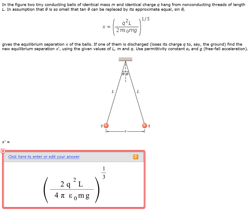 Solved In The Figure Two Tiny Conducting Balls Of Identical | Chegg.com