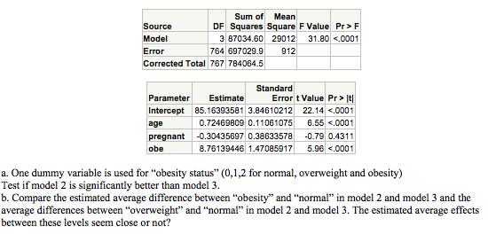 Model 1: | Chegg.com