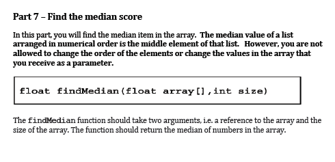 Solved Part 1 - Sum all the values of the array In this part | Chegg.com