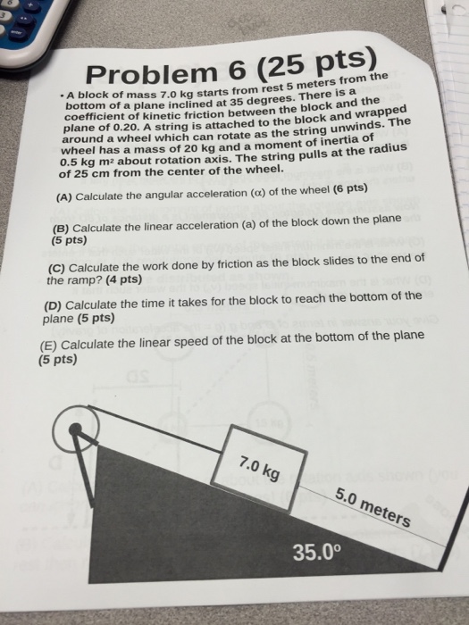 solved-a-block-of-mass-7-0-kg-starts-from-rest-5-meters-from-chegg