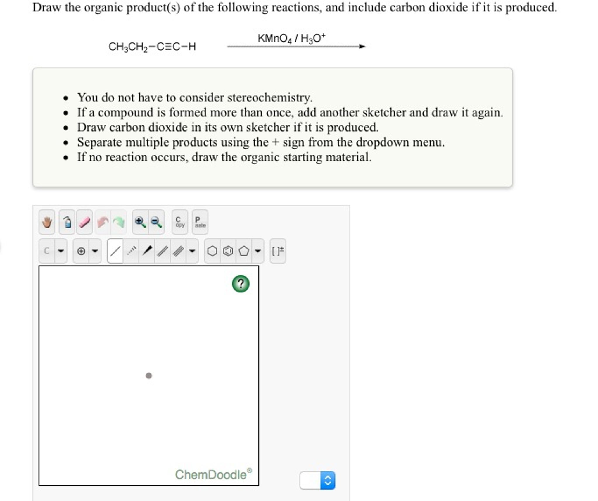 Solved Draw The Major Organic Product(s) Of The Following | Chegg.com