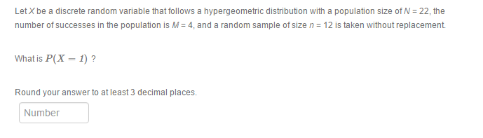 Solved Let X be a discrete random variable that follows a | Chegg.com