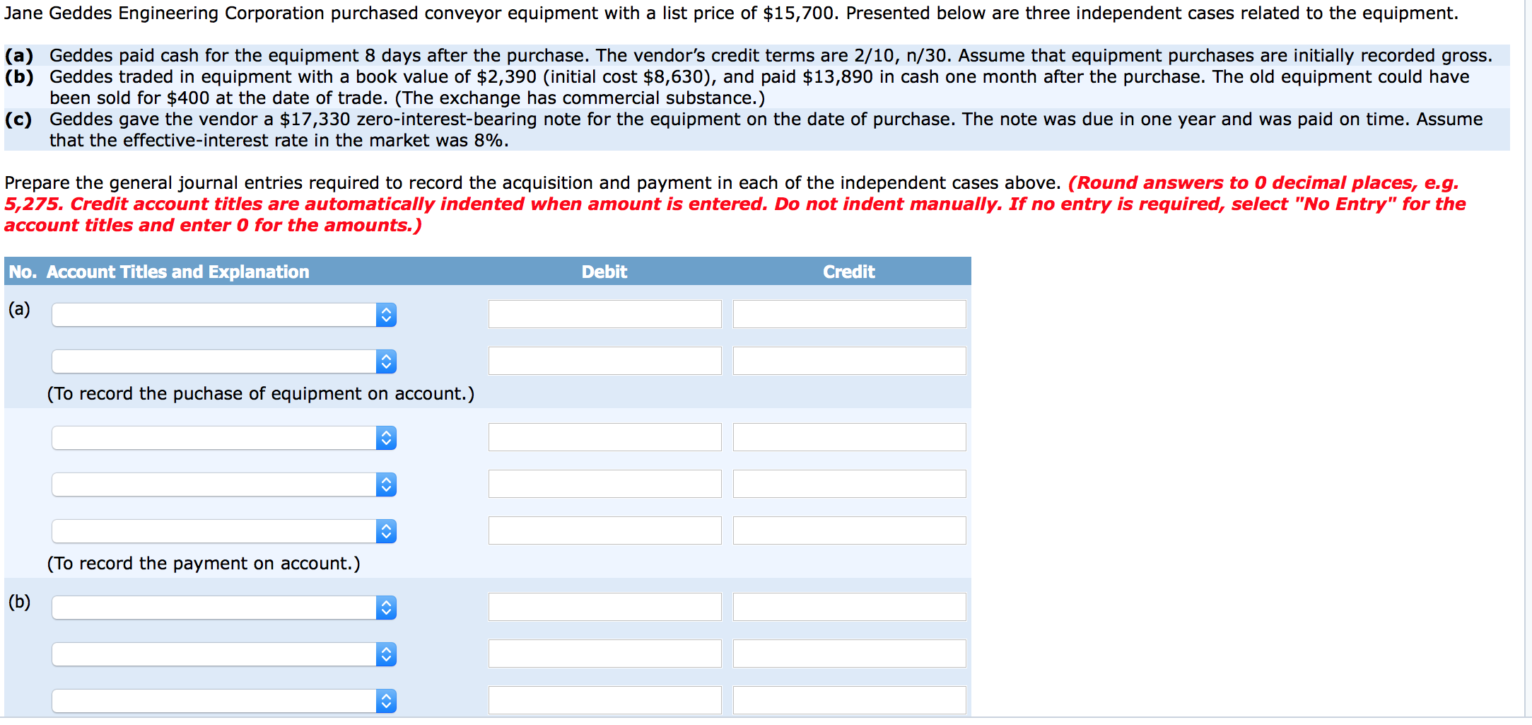 Solved Jane Geddes Engineering Corporation purchased