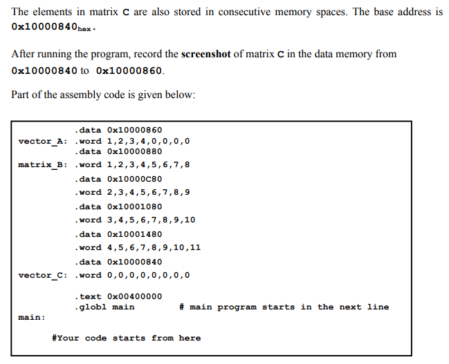 Solved Write an assembly code program to perform element by | Chegg.com