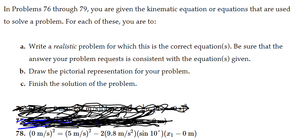 Solved In Problems through you are given the kinematic | Chegg.com