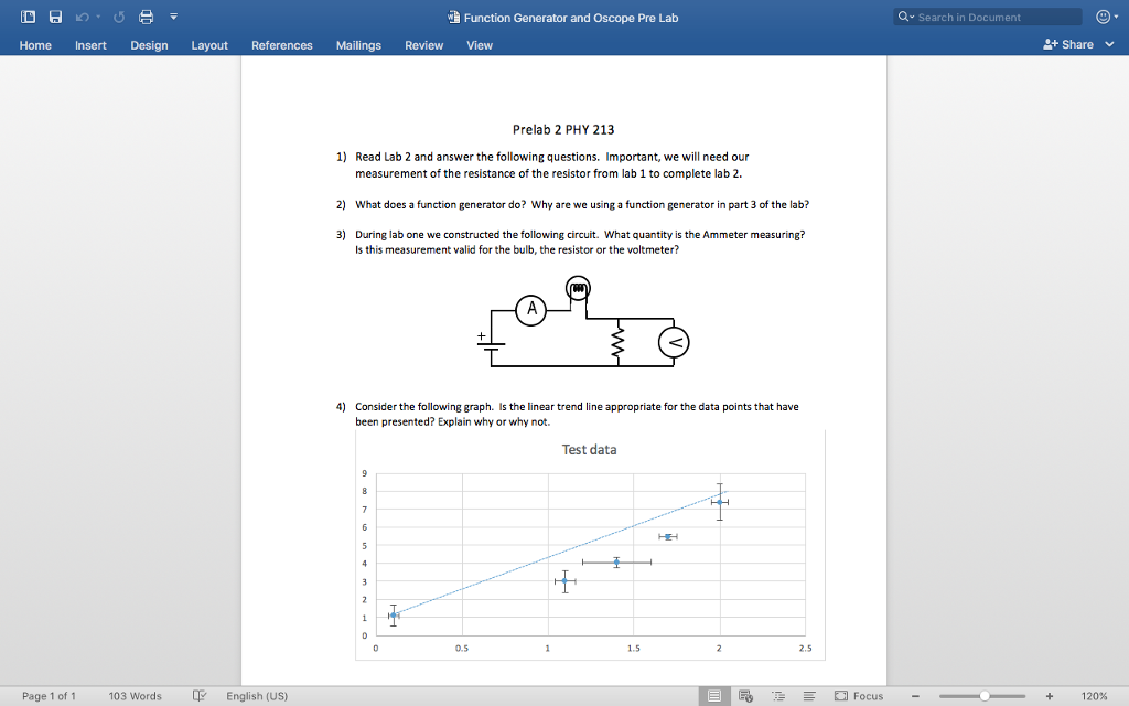 Function Generator and Oscope Pre Lab Q Search in | Chegg.com