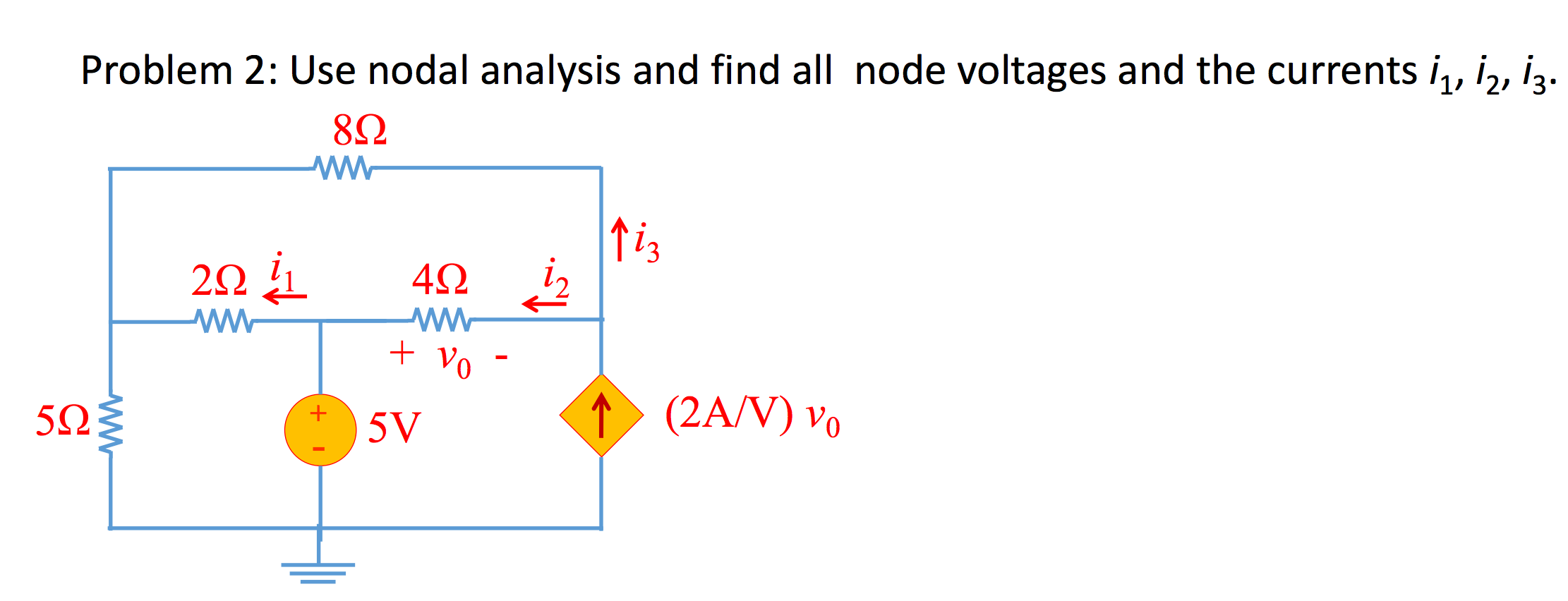 Solved Use Nodal Analysis And Find All Node Voltages And