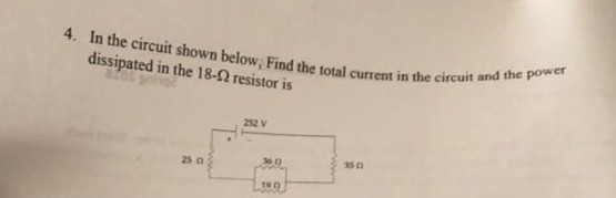 Solved 4. In the circuit shown below, Find the total current | Chegg.com