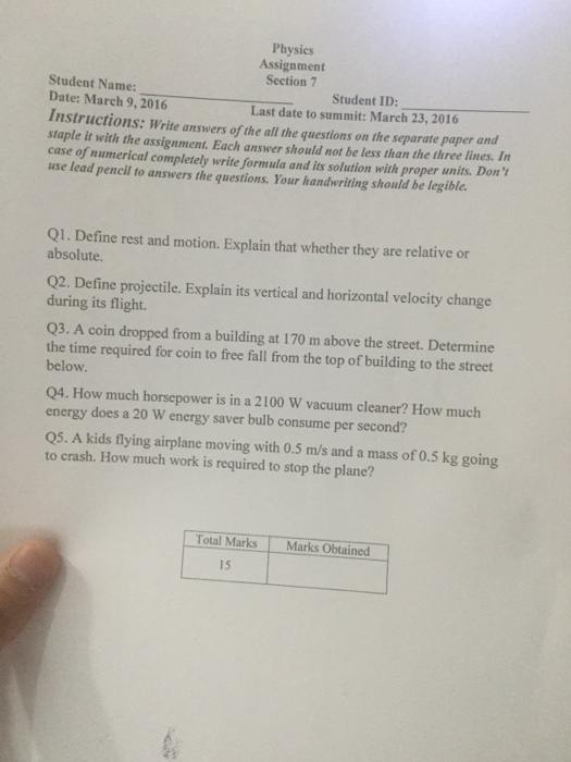 Solved Define rest and motion. Explain that whether they arE