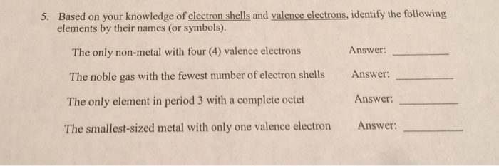 Solved Based on your knowledge of electron shells and | Chegg.com
