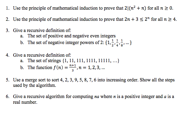 Solved Use The Principle Of Mathematical Induction To Prove | Chegg.com