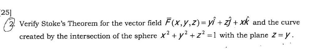 Solved Verify Stokes Theorem For The Vector Field F X Y 6422