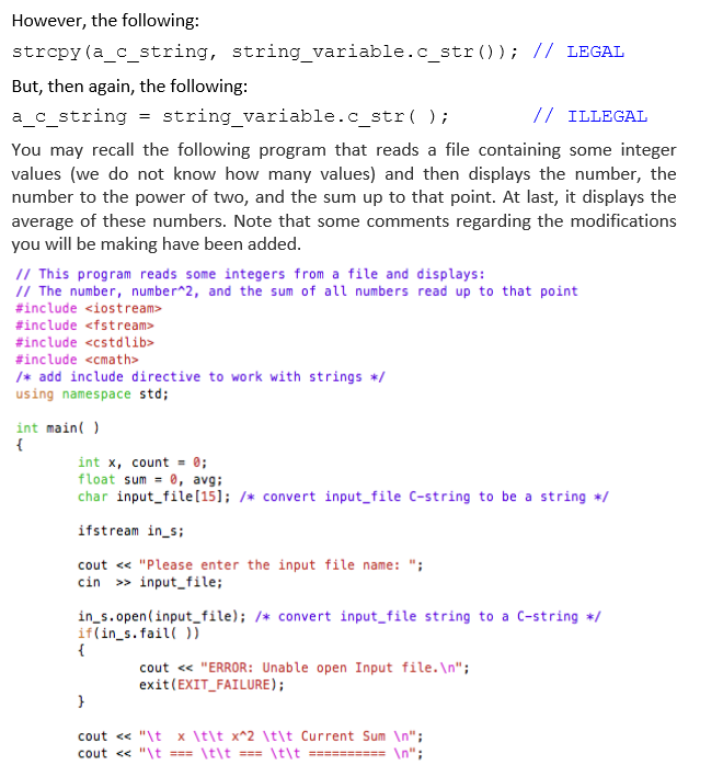 Solved Converting between String Objects and C Strings | Chegg.com