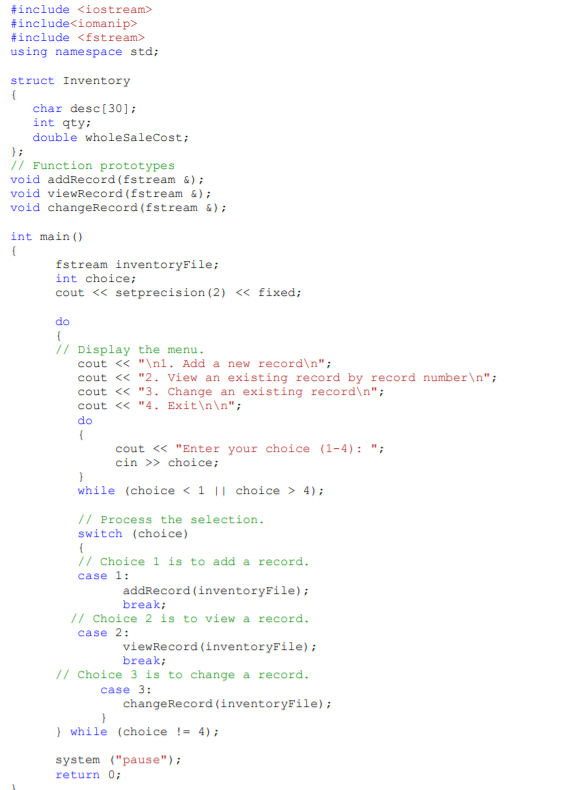Solved For this lab, please write a program that uses a | Chegg.com