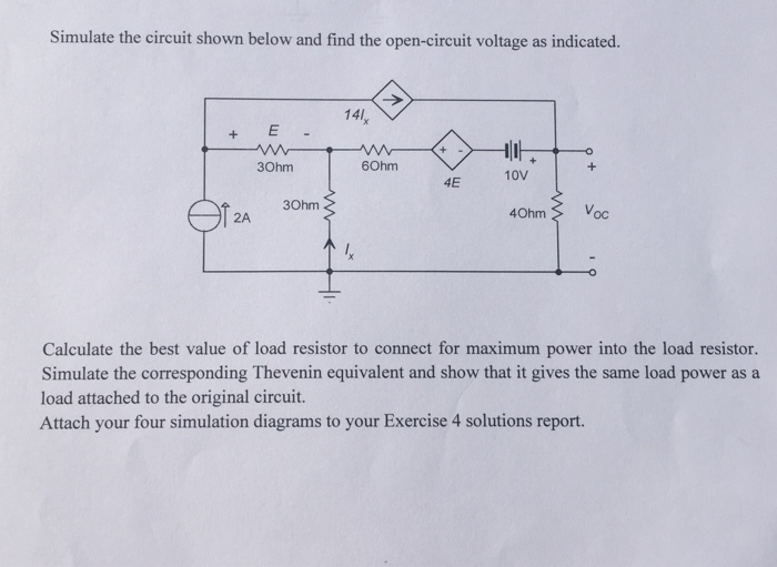 Solved Simulate The Circuit Shown Below And Find The | Chegg.com