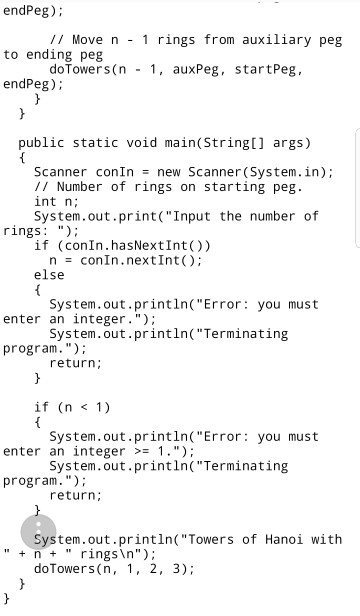 Solved 2. Change the Towers of Hanoi program so that it does | Chegg.com