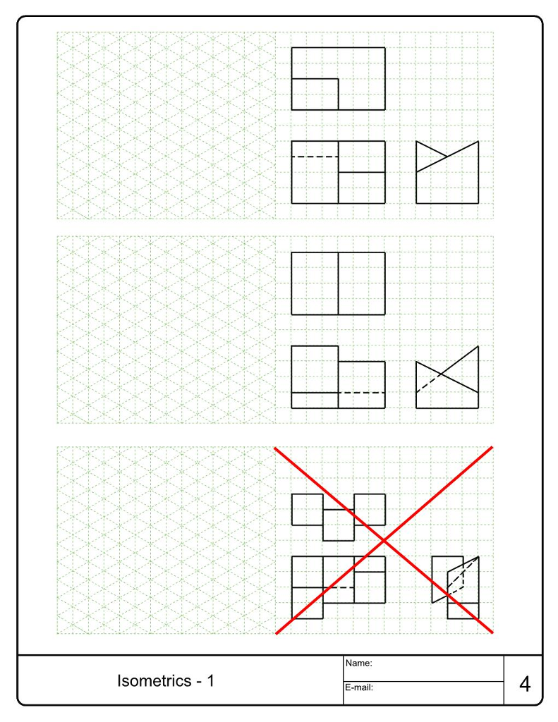 Isometric 4 Solved Name Isometrics 1 4 E-mail | Chegg.com