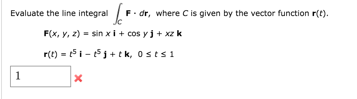 Solved Evaluate the line integral int C F. dr, where C is | Chegg.com