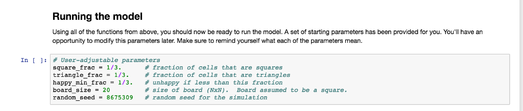 Agent Based Modelling in python. All instructions are | Chegg.com