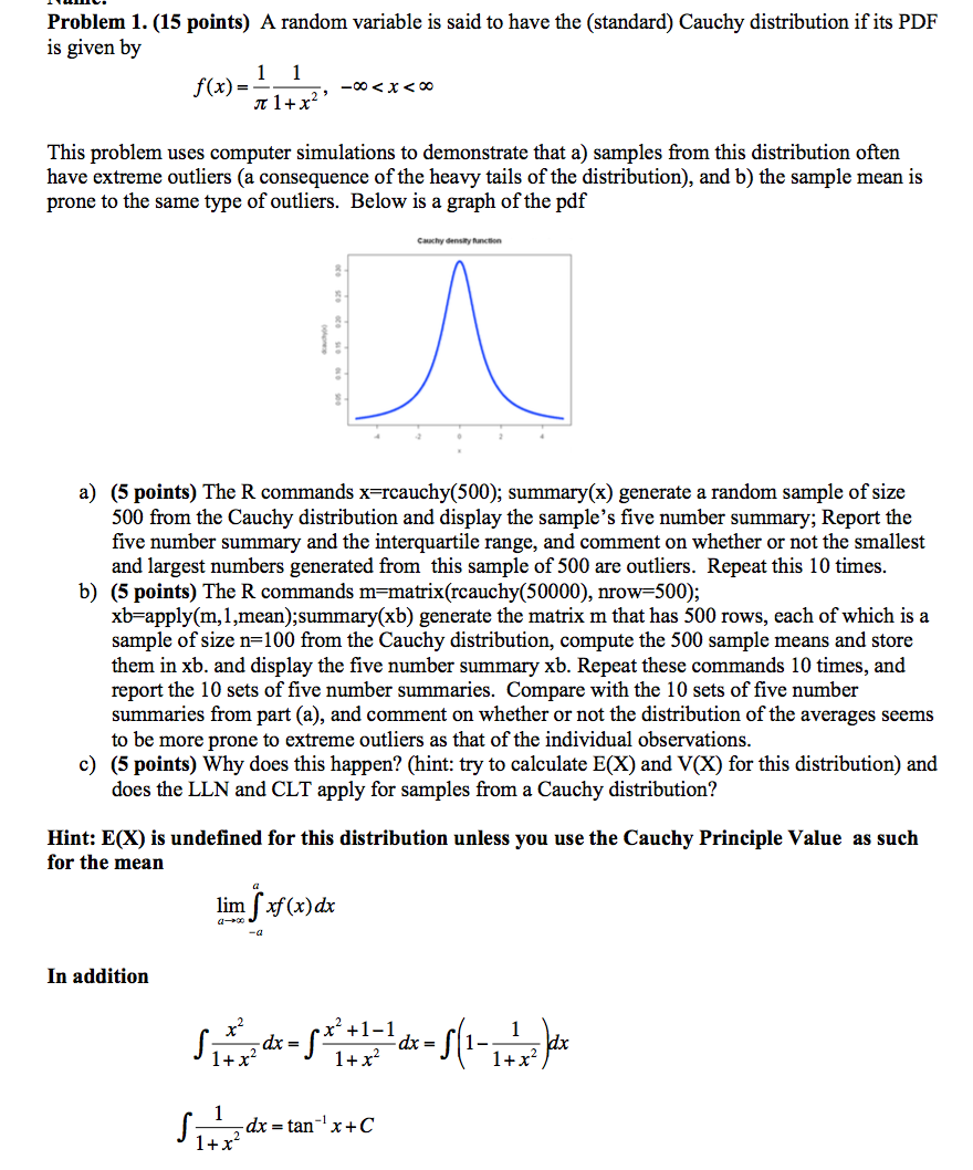 Solved a random variable is said to have the standard chegg