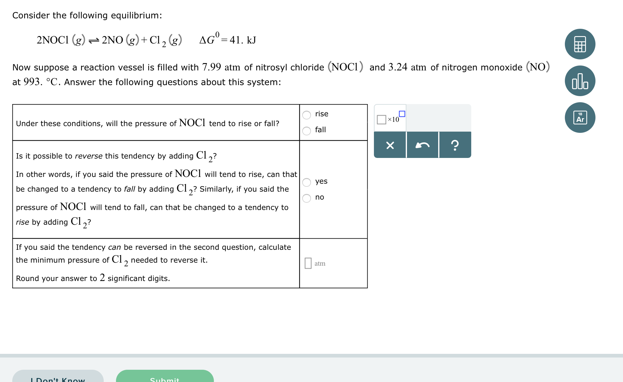 Solved Consider The Following Equilibrium 2nocl G 2no Chegg Solved Consider The Following Equilibrium 2nocl G 2no Chegg