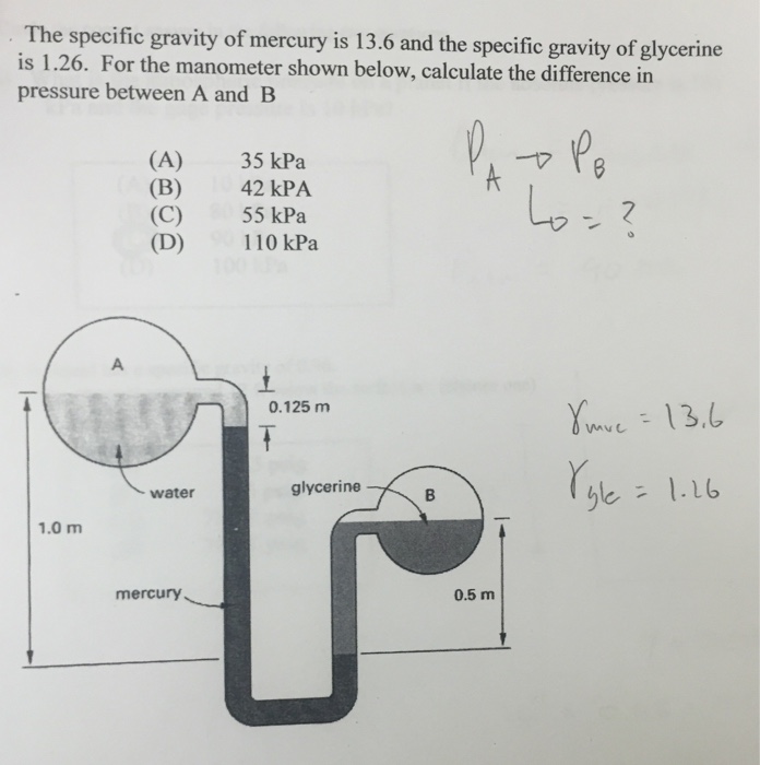 solved-the-specific-gravity-of-mercury-is-13-6-and-the-chegg