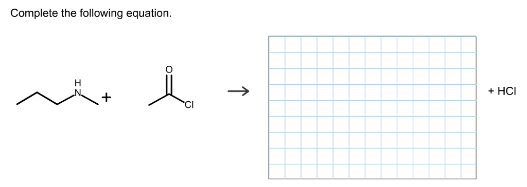 Solved Complete The Following Equation +HCI | Chegg.com