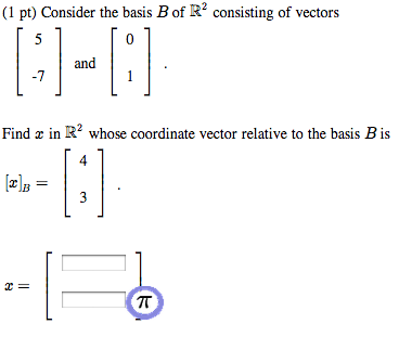 Solved Consider The Basis B Of R2 Consisting Of Vectors | Chegg.com ...