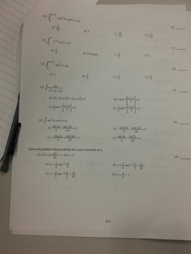 solved-integral-pi-2-0-cos-2-3x-sin-3x-dx-a-2-45-b-0-c-chegg