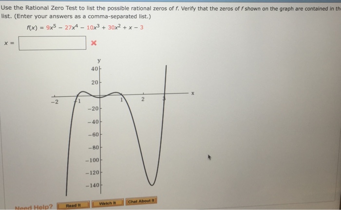 Solved: Use The Rational Zero Test To List The Possible Ra... | Chegg.com