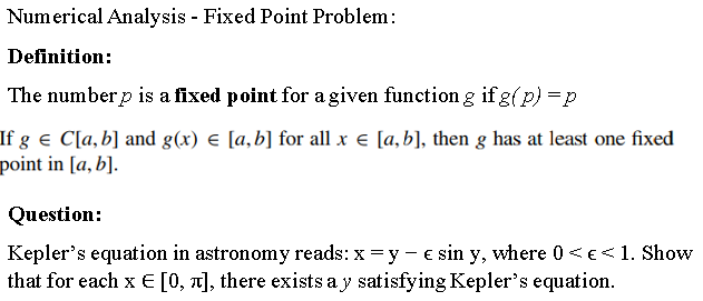Solved Numerical Analysis Fixed Point Problem Definition Chegg Solved Numerical Analysis Fixed Point Problem Definition Chegg