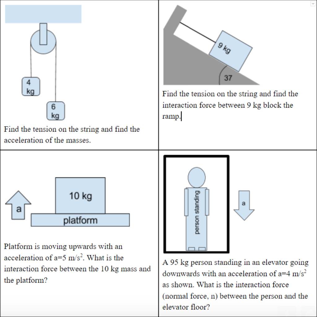 Solved Find The Tension On The String And Find The | Chegg.com