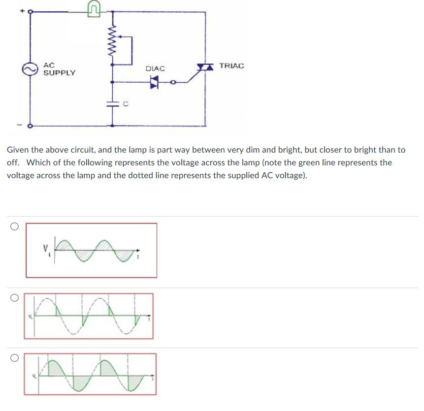 Solved Given the above circuit, and the lamp is part way | Chegg.com